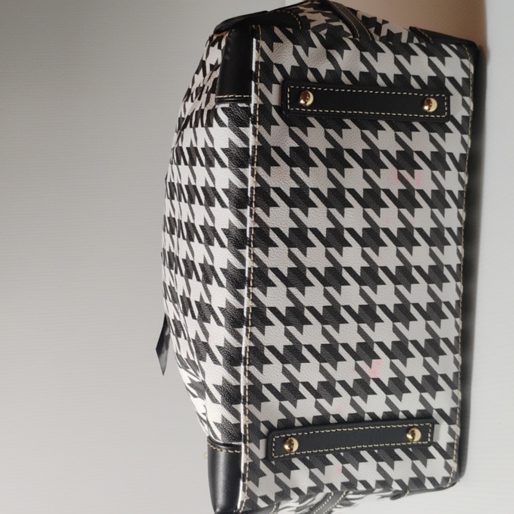 Dooney & Bourke Black and White Satchel - Picture 6 of 13